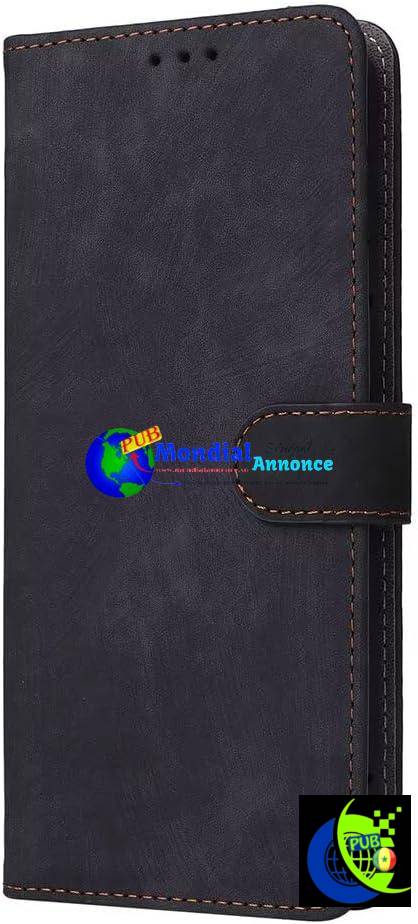 SEAHAI Cuir Coque pour ASUS ROG Phone 9 / ROG Phone 9 Pro, Très Mince Étui Portefeuille [Protection RFID] [Fentes pour Cartes] Antichoc Premium PU/TPU Housse Flip Case Cover – Noir