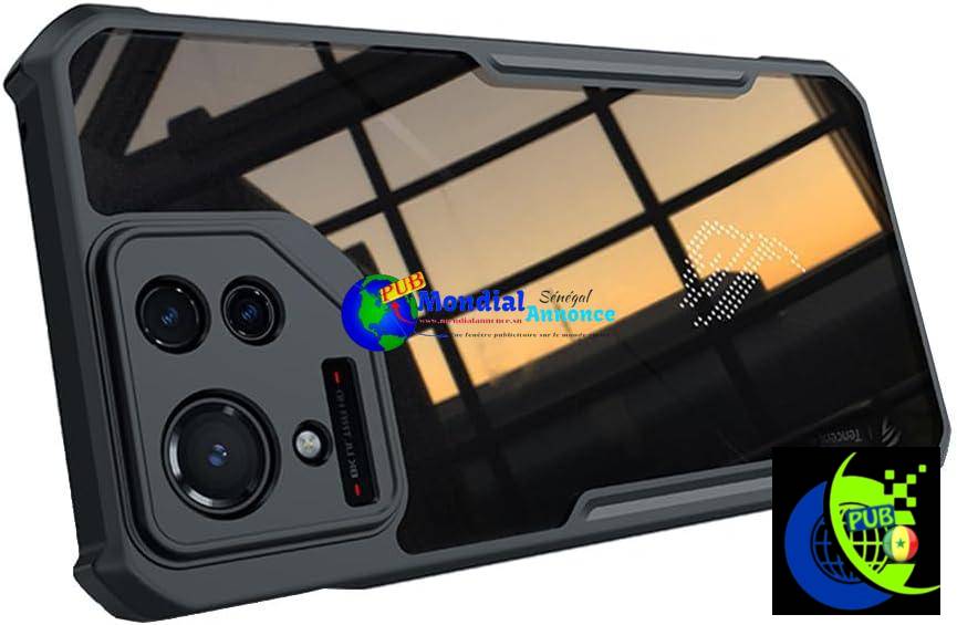 QJONSIU Étui Compatible avec ASUS ROG Phone 9 Pro, [Protection Airbag] Étui de Protection Transparent en PC + TPU Souple, Etui Anti-Rayures pour ASUS ROG Phone 9 Pro