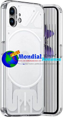 Jeelar ESONG Coque pour Nothing Phone 1,Anti-Jaunissant,Ultra Slim Silicone Souple TPU Bumper Clear Housse Protection Etui,Antichoc Protecteur Fine téléphone Case Cover-Transparente