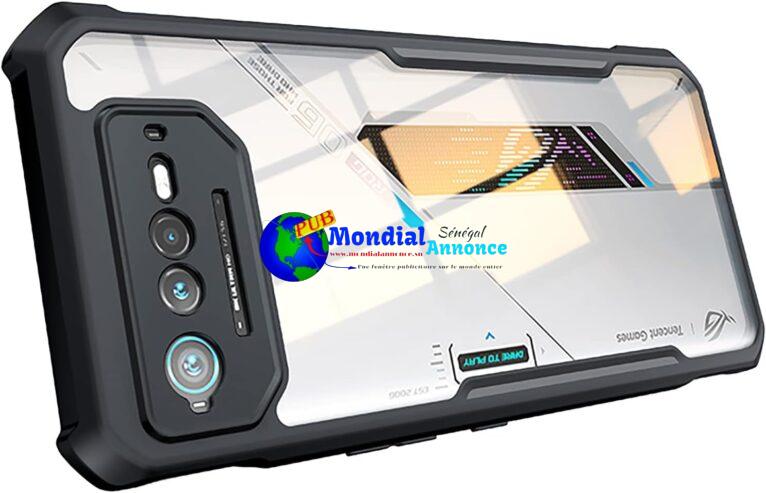 GIOPUEY Coque Transparente pour ASUS ROG Phone 6/6D/6 Pro – Ultra-Mince & Antichoc