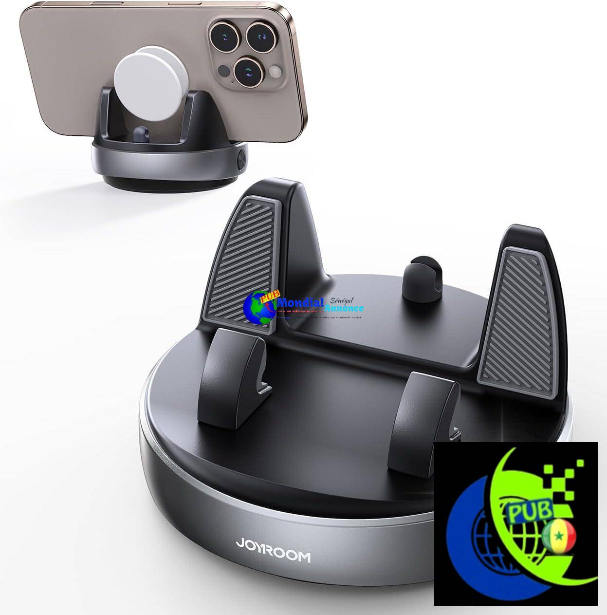 JOYROOM – Support Téléphone Voiture Universel | Fixation Tableau de Bord & Compatibilité PopGrip