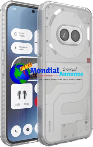 TUDIA SKN Coque pour Nothing Phone (2a) / Nothing Phone (2a) Plus [Coins Renforcés] Antichoc Anti-jaunissement Mince Semi-Transparent Mat Pare-Chocs TPU Protection Contre Les Etui (Givré Clair)