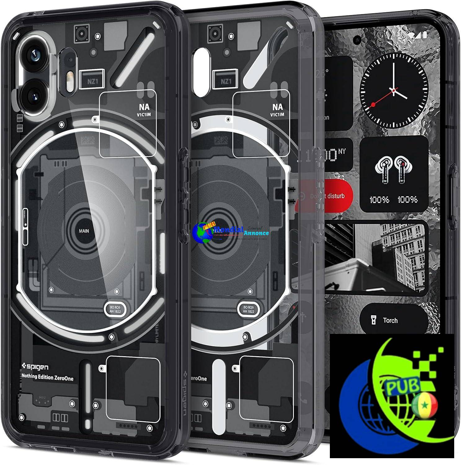 Spigen Ultra Hybrid – Coque transparente et résistante pour Nothing Phone (2) | Protection durable et design unique