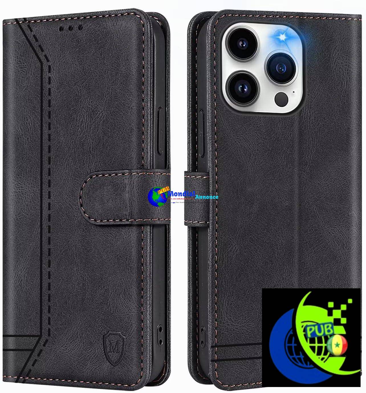 GoodcAcy Coque pour ASUS ROG Phone 8/ASUS ROG Phone 8 Pro Coque, Etui Protection Housse Premium en Cuir PU,Pochette Fermeture Magnétique,Flip Case Compatible avec ASUS ROG Phone 8(Noir)