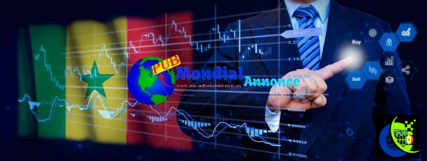 Businessman touching data analytics process system with KPI financial charts, dashboard of stock and marketing on virtual interface. With Senegal flag in background. Idées de business rentables au Sénégal en 2025 : Opportunités à saisir dès aujourd’hui