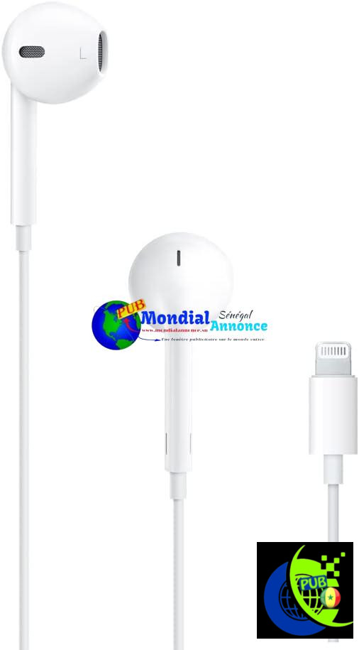 🎧 Apple EarPods avec Connecteur Lightning – Neuf & Original