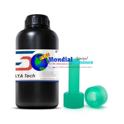 Siraya Tech Blu Résine d’imprimante 3D Résolution haute ténacité Solide et précise Résine d’impression 3D rapide à séchage UV 405 nm pour imprimante 3D LCD DLP (Bleu émeraude, 1 kg)