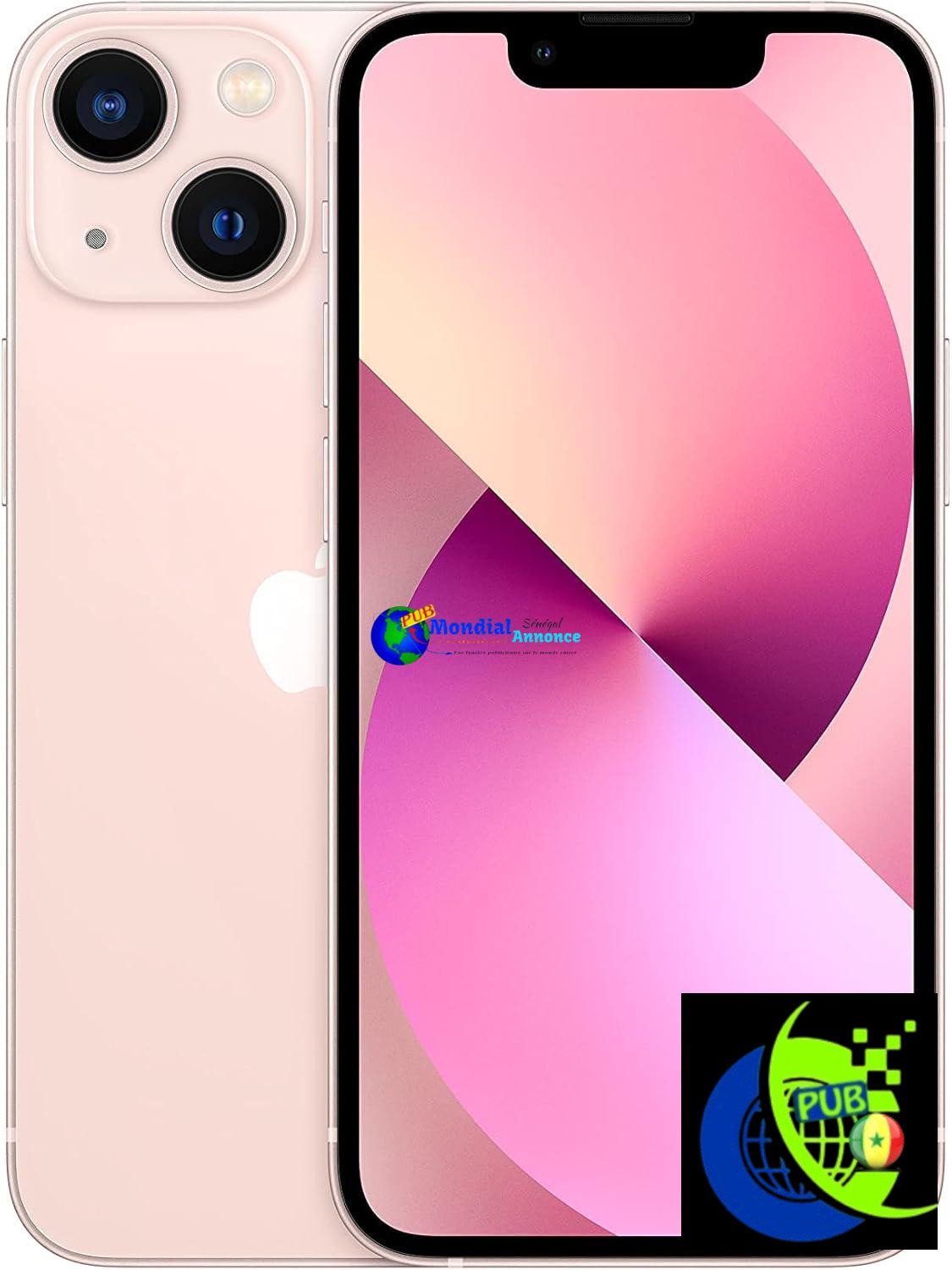 Apple iPhone 13 Mini, 128Go – Rose(Reconditionné)