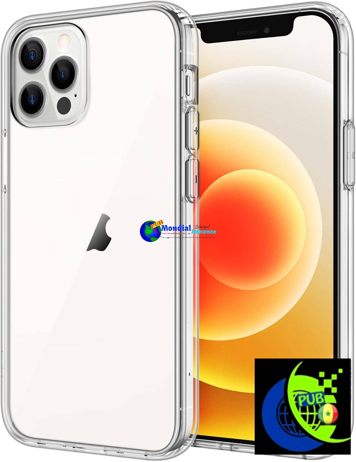 JETech Coque pour iPhone 12/12 Pro 6,1 Pouces, Anti-Jaunissement étui de Protection Transparente Antichoc, Housse Case Cover Anti-Rayures (HD Clair)