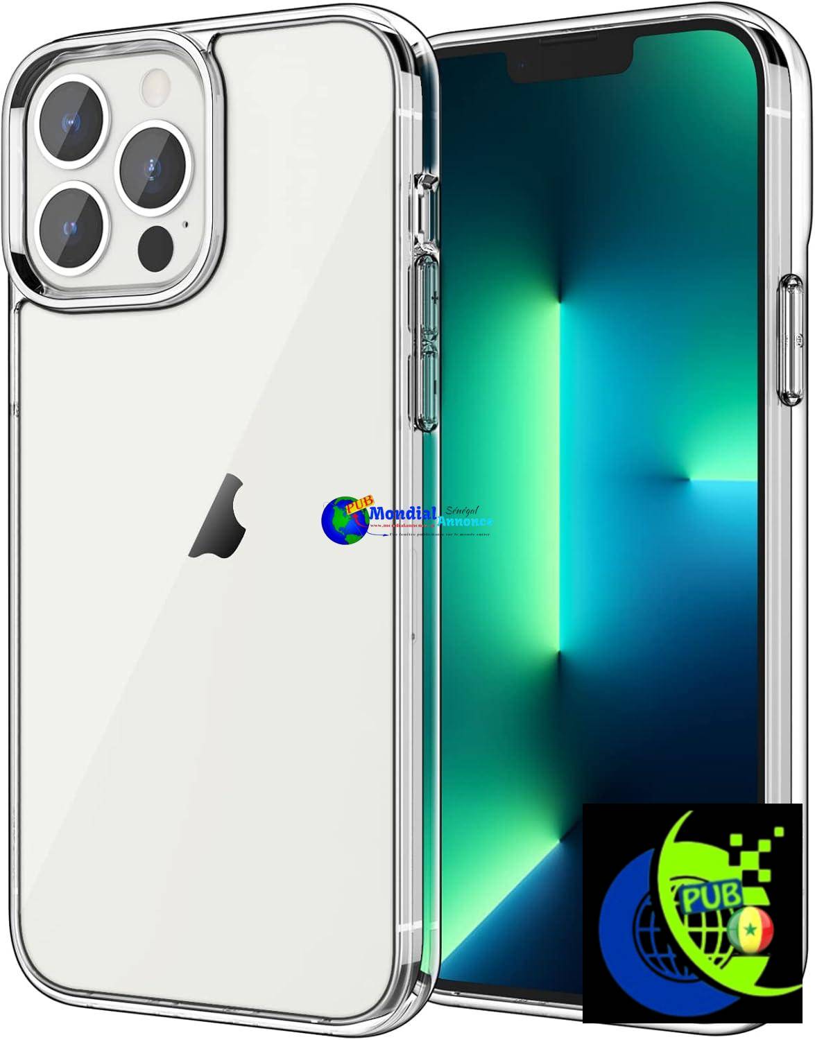 JETech Coque pour iPhone 13 Pro Max 6,7 Pouces, Anti-Jaunissement étui de Protection Transparente Antichoc, Housse Anti-Rayures (HD Clair)