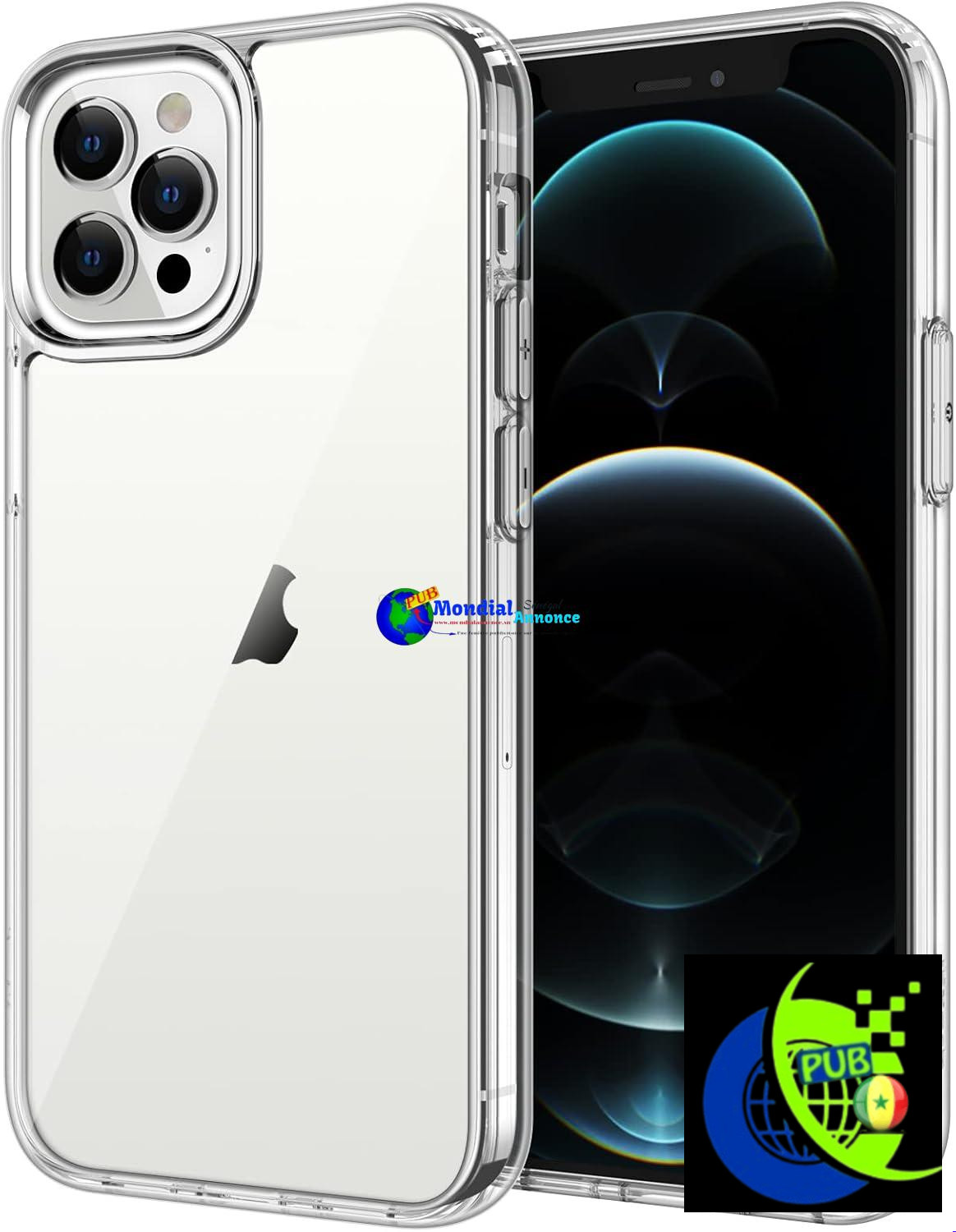 JETech Coque pour iPhone 12 Pro Max 6,7 Pouces, Anti-Jaunissement étui de Protection Transparente Antichoc, Housse Case Cover Anti-Rayures (HD Clair)