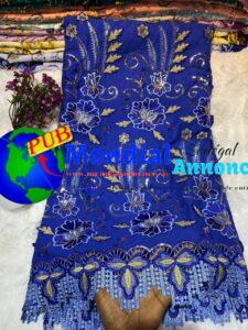 Tissu Brodé Cocaine finition djipir