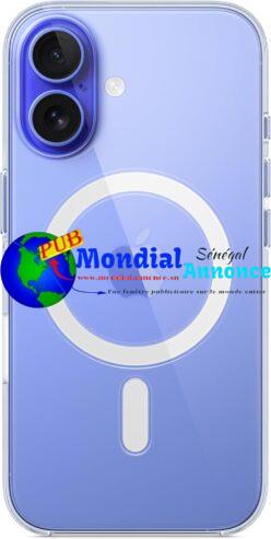 Apple Coque Transparente avec MagSafe pour iPhone 16 ​​​​​​​