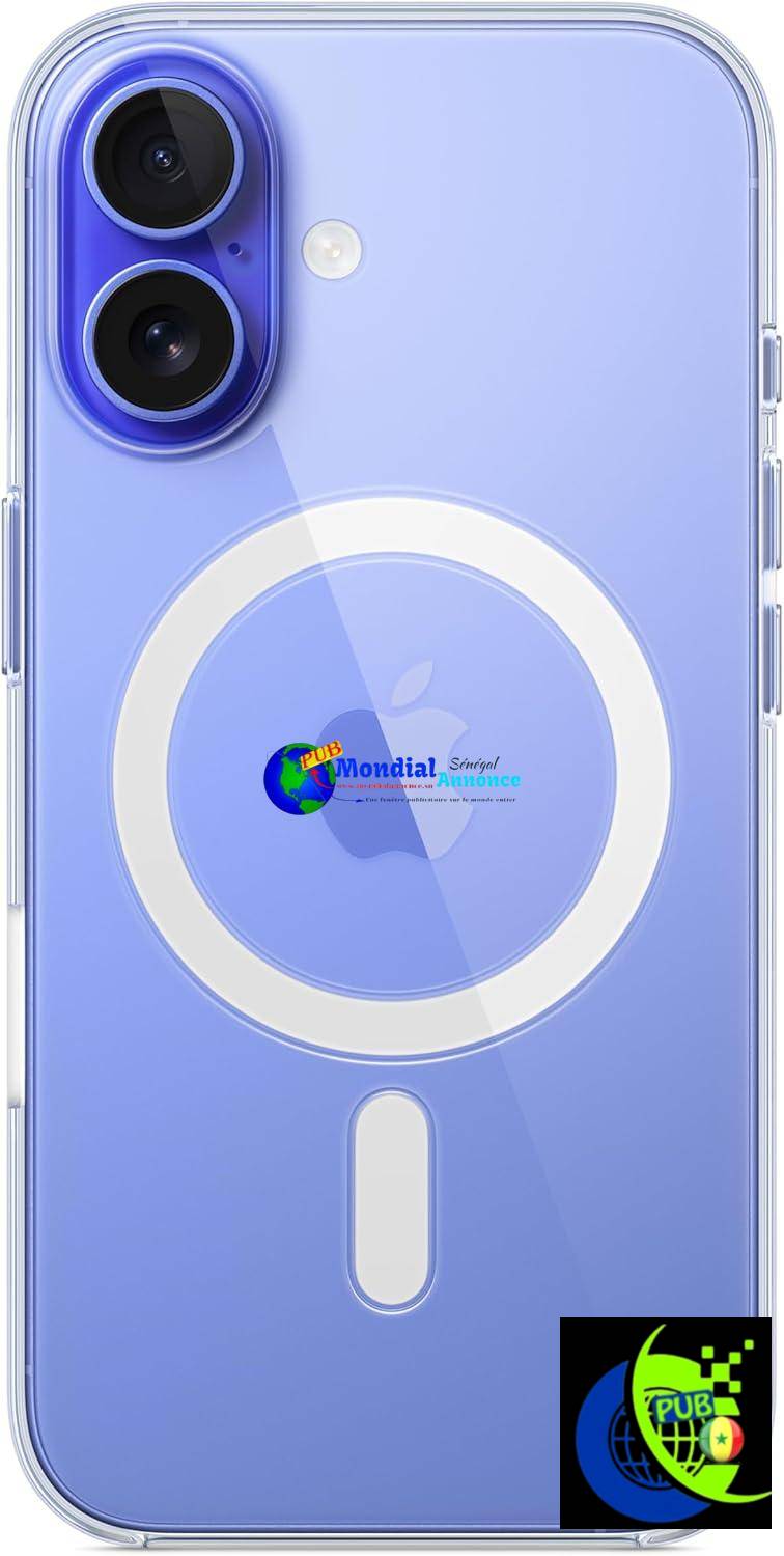 Apple Coque Transparente avec MagSafe pour iPhone 16 ​​​​​​​