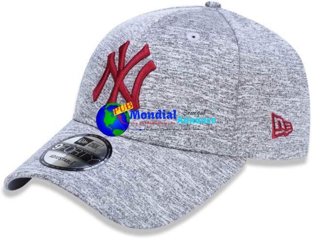 New Era 9Forty Casquette de Baseball Tech Yankees Taille Unique – Gris/Rouge
