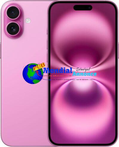 Apple iPhone 16 Plus (128 Go) – Couleur Rose – Neuf et Original