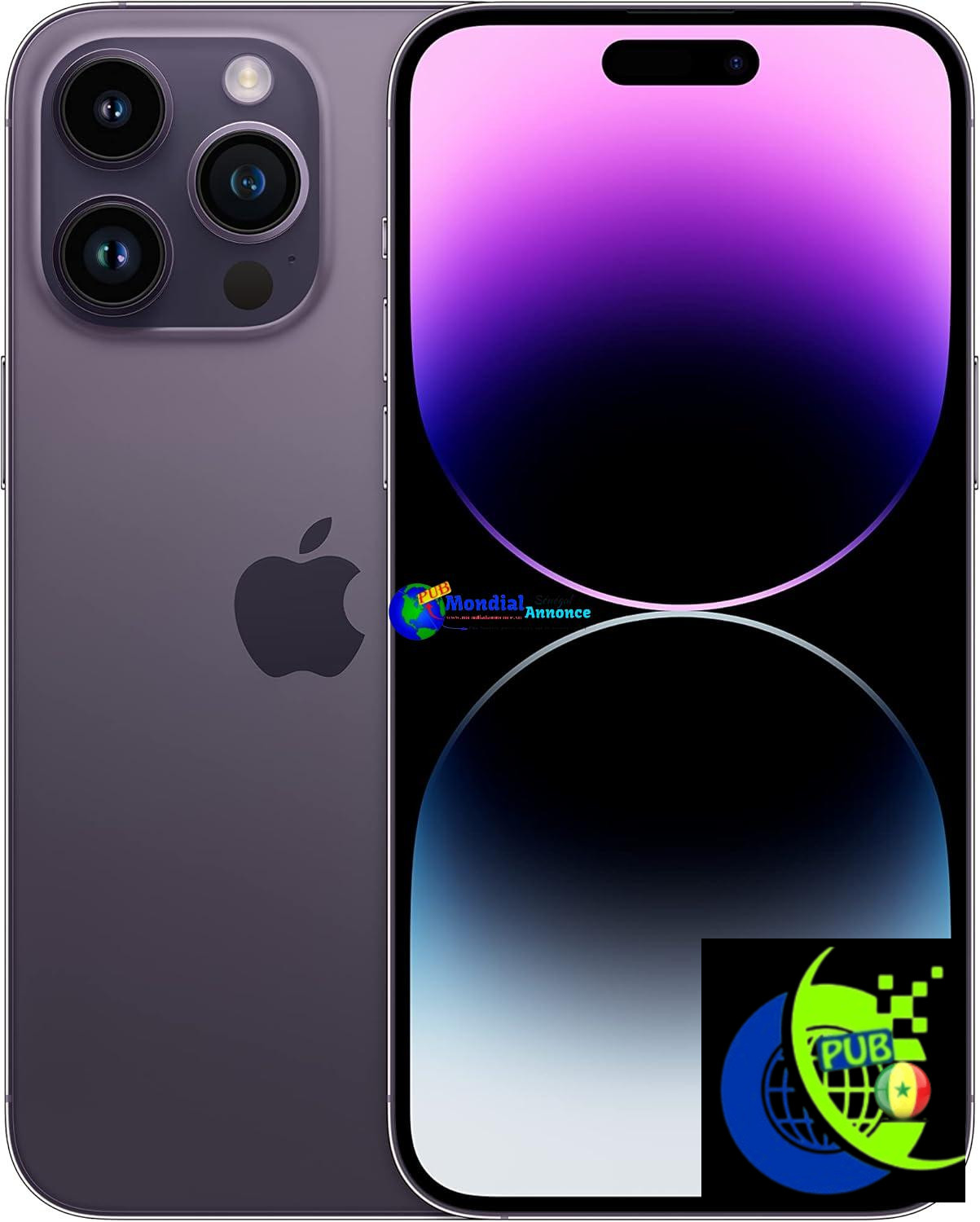 Apple iPhone 14 Pro Max 128 Go – Deep Purple (Reconditionné Premium)