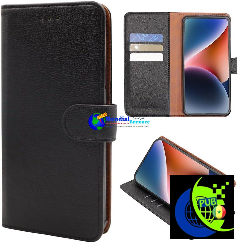 CEKA TECH : Étui à Rabat en Cuir PU Noir pour I Kall K570 New