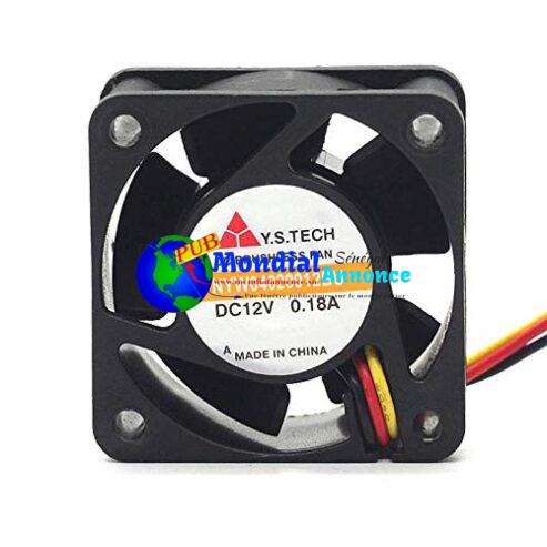 Ventilateur de Refroidissement Y.S.TECH 4 cm – 12V | 3 Fils