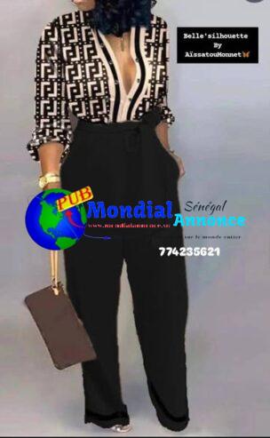 Combinaison Bas Large Femme Très Chic disponible au 774235621