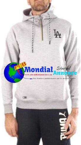 Sweats À Capuche New Era – MLB Tech Series Hz Hoody Los Angeles Dodgers gris taille: XS (X-Small)