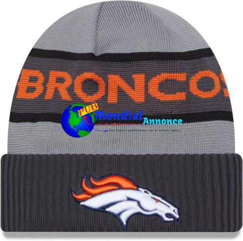 Bonnet New Era Denver Broncos NFL 2023 Sideline Tech Knit CW – Gris