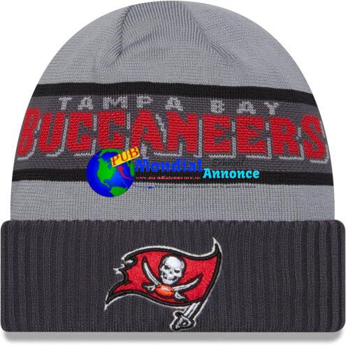 New Era Bonnet NFL Sideline Tech Knit Bonnet Football Américain 2023/2024 Bonnet Hiver Capuchon Taille Unique Toutes Les équipes