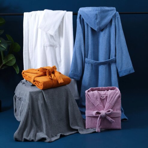 Peignoir extra long pour homme, 100 % coton, serviette épaisse en polaire, peignoir d’hiver, grande taille, XXL, pyjama