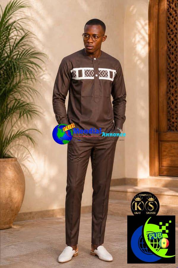 Ensemble Homme avec Babouches disponible á 21000fcfa