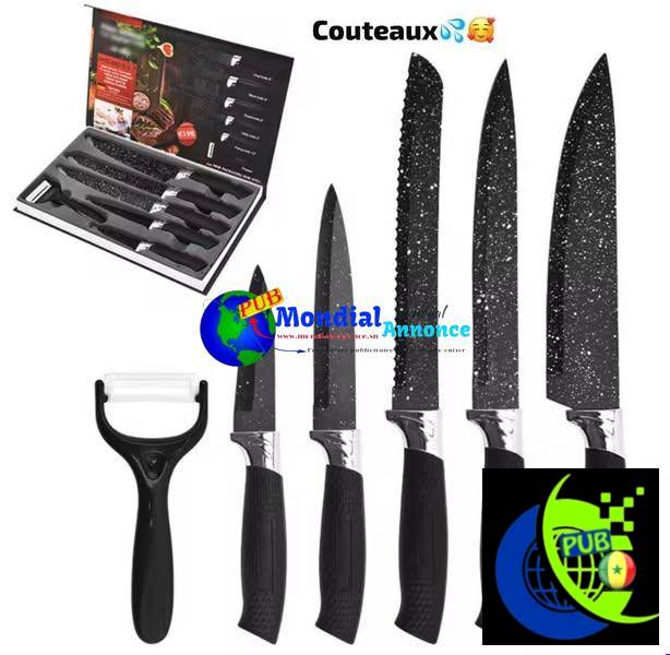 Set de Couteaux de Cuisine Premium–Disponible à Dakar Pikine