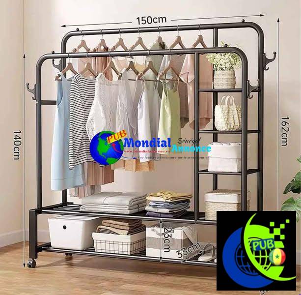 Penderie Double Barre Ultra Résistante à vendre. Tél : 764475614