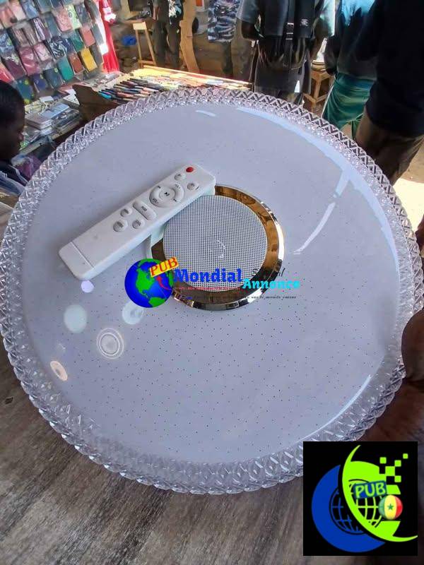 Lampe LED Bluetooth Multicolore avec Télécommande – Livraison Disponible