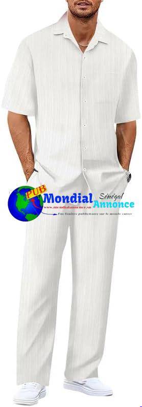 Ensemble Costume d’Été Décontracté pour Homme – Style Casual Chic