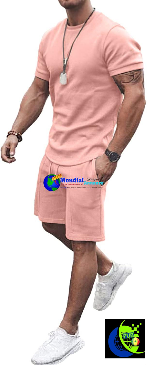 Vente : Ensemble 2 Pièces Homme Amropi (T-Shirt & Short)