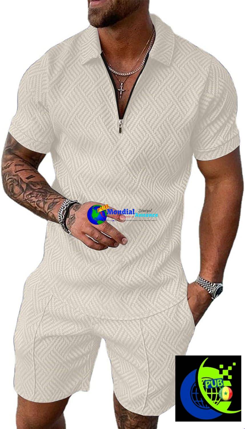 Ensemble 2 Pièces Homme Fastkoala (T-Shirt & Short) – Tenue d’Été