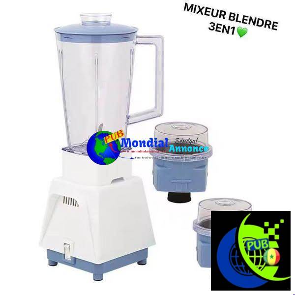 Mixeur Blender 3 en 1 Polyvalent et performant