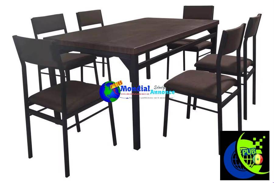 Table à manger 6 places–Élégance et confort pour votre salle à manger