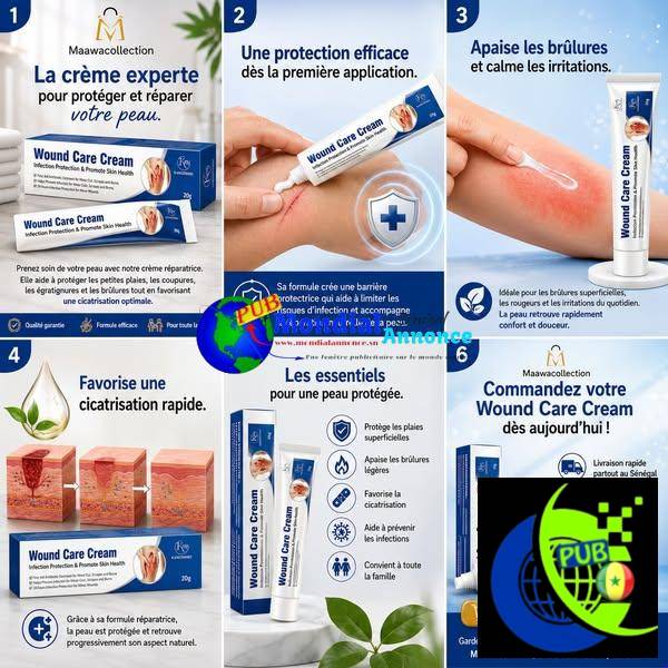 Crème Réparatrice pour Petites Plaies, Coupures, Égratignures et Brûlures – Soin Protecteur