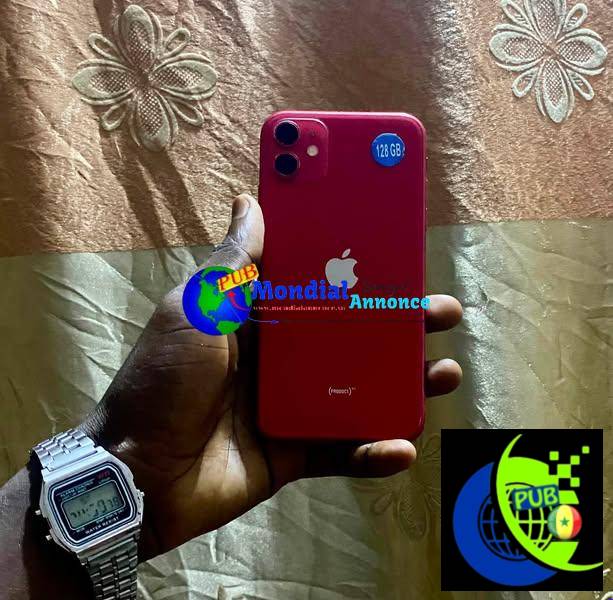 iPhone 11 de 128 Go Authentique disponible. Prix : 95 000 F CFA