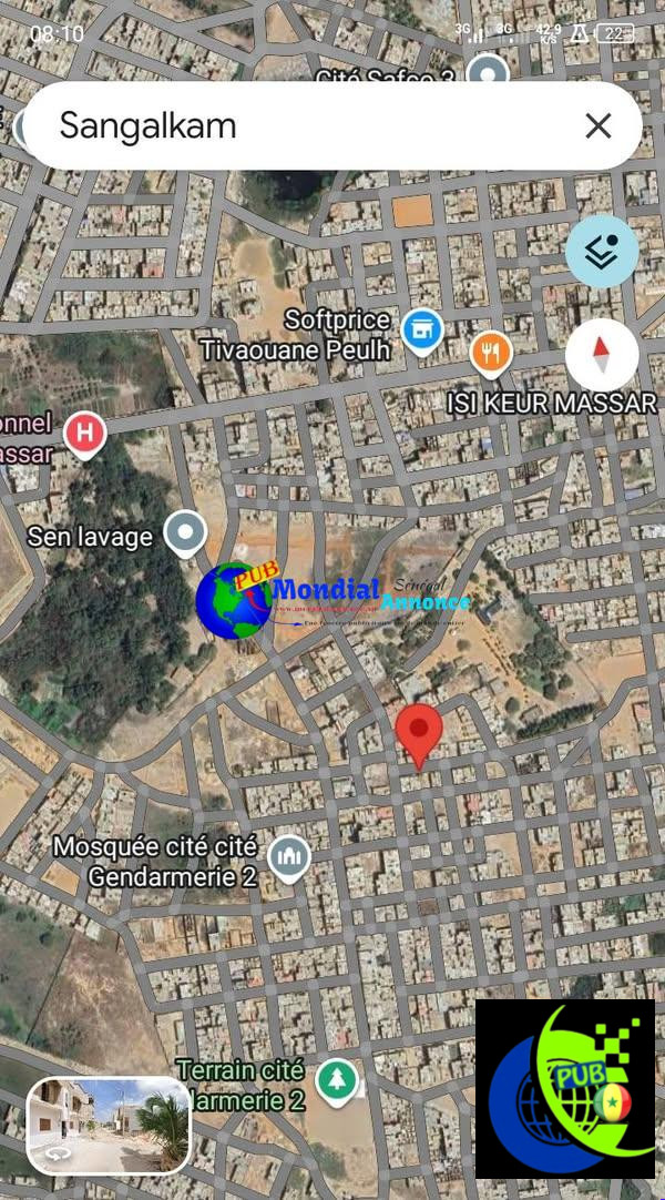 Terrain à vendre à Keur Massar derrière l’Hôpital Traditionnel – Bail