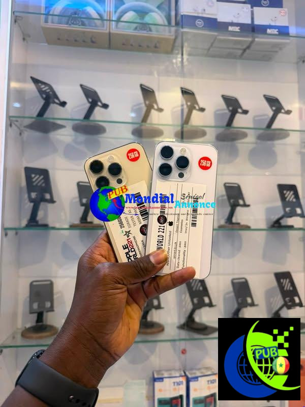 iPhone 14 Pro 256 Go US (Blanc & Gold) disponible à Médina, Dakar