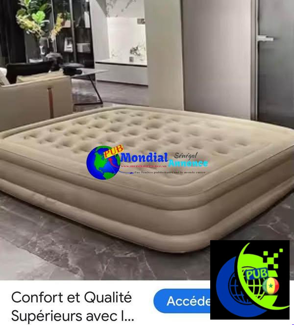Promo Safar Matelas Gonflable 2 Places Confortable Livraison Gratuite
