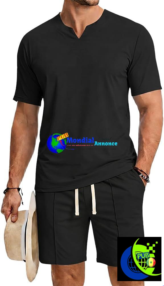 Ensemble de Jogging d’Été Homme (T-Shirt Manches Courtes & Short)