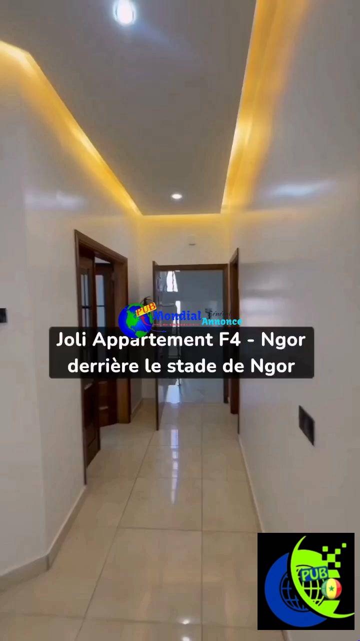 🏡 APPARTEMENT F4 À LOUER À NGOR – 500 000 F CFA/MOIS