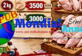 Poulets de Chair Sur Pied (1,6 kg à 1,8 kg) à vendre – Thiès