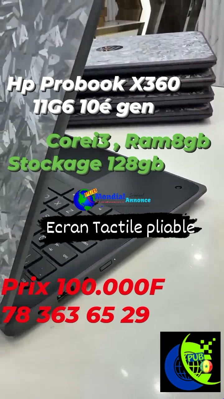 HP ProBook x360 tactile convertible 360° Core i3 10e génération