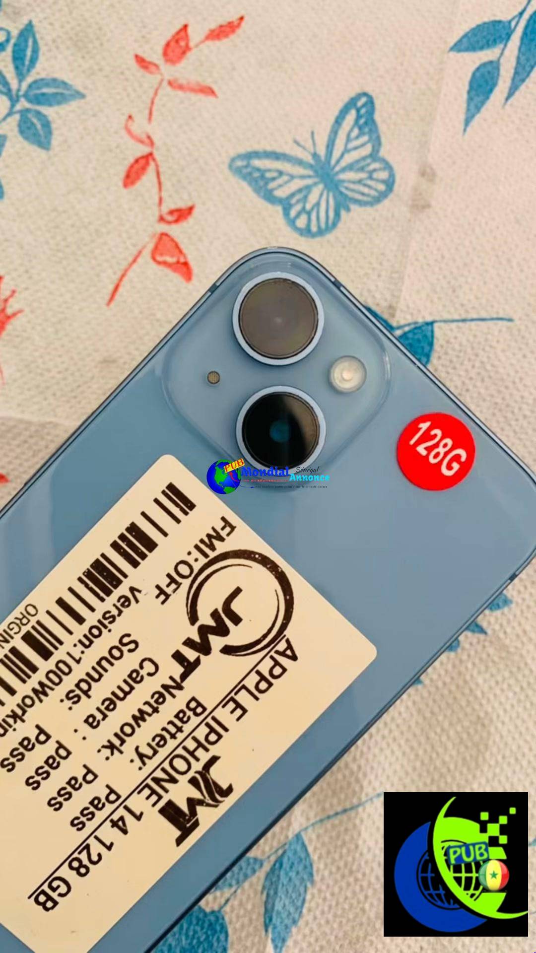 iPhone 14 128 Go tout d’origine Jamais ouvert – 165 000 FCFA
