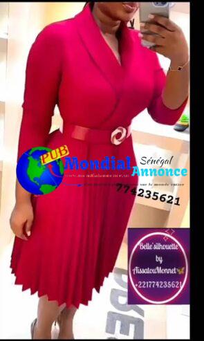 Robe style blazer – Disponible en plusieurs couleurs joignable au +221774235621