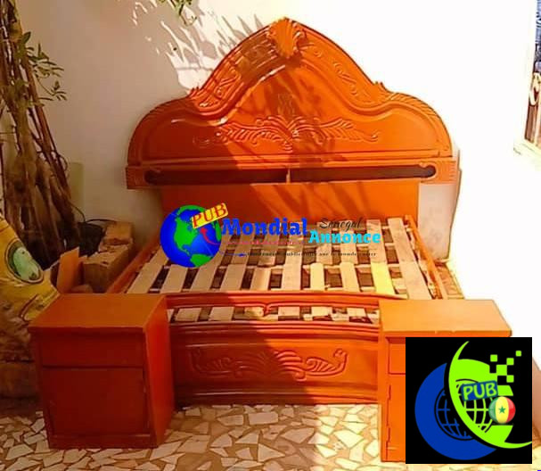 Lit 3 Places avec 2 Commode Confortable – Dakar