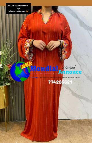 Abaya Orientale Chic avec Broderies Élégantes – Commandez Maintenant !